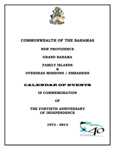 COMMONWEALTH OF THE BAHAMAS NEW PROVIDENCE