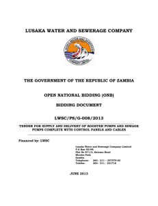 PART 3 - Contract - Lusaka Water & Sewerage Company