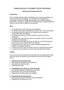 CURRICULUM POLICY STATEMENT FOR ART AND DESIGN