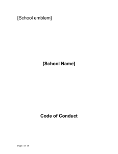 code of conduct template