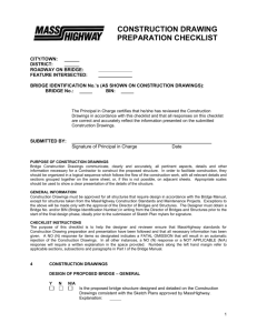 Bridge Construction Drawing Preparation Checklist