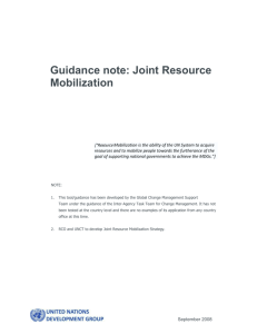 Guidance note on developing the Joint Resource