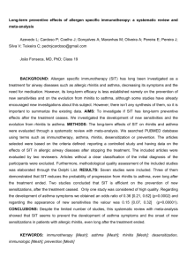 Long-term preventive effects of allergen specific immunotherapy: a