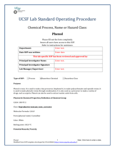 Phenol CAS No.108-95-2 - UCSF Environment Health & Safety