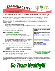 Resident Handout for AAP SOMSRFT Obesity Advocacy Presentation