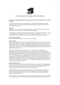 October 2001 - The Society for the Study of French History
