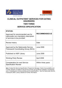 Clincial Outpatient Services for Eating Disorders