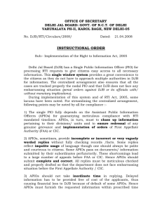 Instructional Order dated 21.4.08