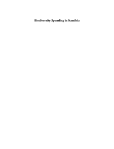 Biodiversity Spending in Namibia - Convention on Biological Diversity