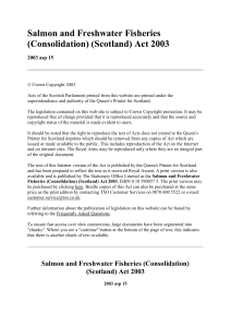 Salmon and Freshwater Fisheries (Consolidation) (Scotland) Act 2003