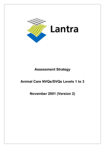 Lantra Assessment Strategy - Animal Care