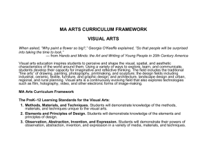 Arts Curriculum Framework