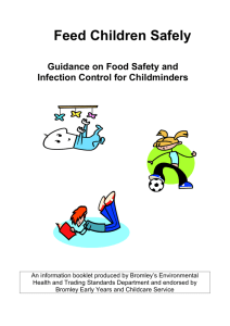 Food Hygiene Leaflet - Bromley Childminding Association