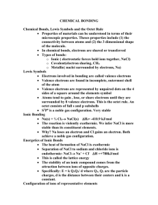 CHEMICAL BONDING