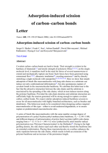 Adsorption-induced scission of carbon–carbon bon