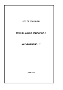 scheme amendment - City of Cockburn