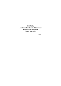 An Introduction to Historical Interpretations and