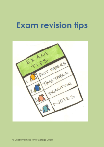 Exam Revision Tips - Trinity College Dublin