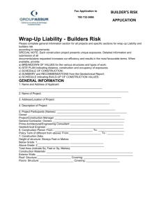 Builders risk application