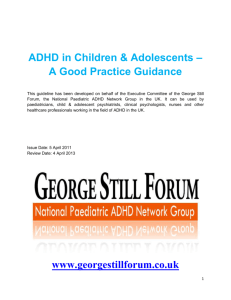 ADHD in Children & adolescents - Community Child Health Resources