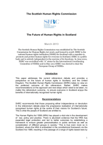 The Future of Human Rights in Scotland