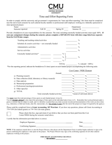 Time & Effort Reporting Form