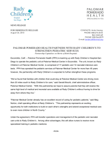 news release - Palomar Health