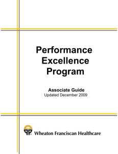 Summary of the Performance Excellence Process