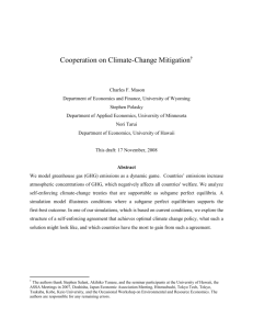Cooperation on Climate-Change Mitigation†