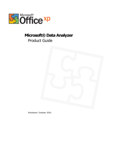Introducing Microsoft Data Analyzer