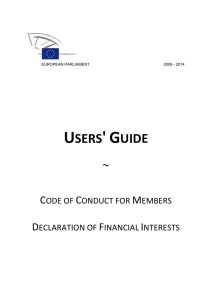 CoC Users` Guide - European Parliament