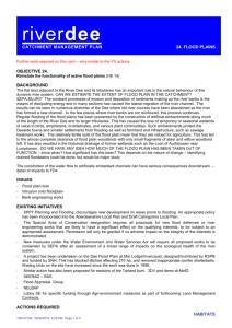 RIVER DEE CATCHMENT MANAGEMENT PLAN