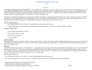 Benchmarks for Advanced Tiers (BAT)