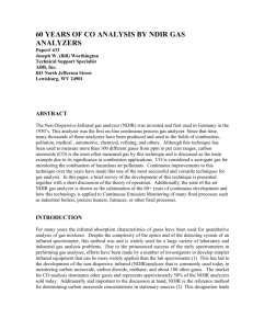 60 years of continuous improvement in ndir gas analyzers