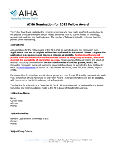 2015 Fellow Nomination Form