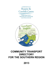 CRCC Southern Region Transport Directory 2013
