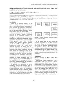 (PAN) Hollow Fiber Membrane for Gas Separation