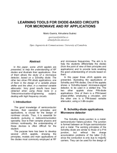 LEARNING TOOLS FOR DIODE-BASED CIRCUITS