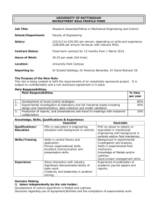 recruitment role profile form - Jobs