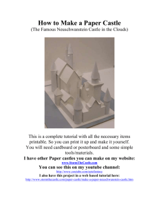 How to Make a Paper Castle