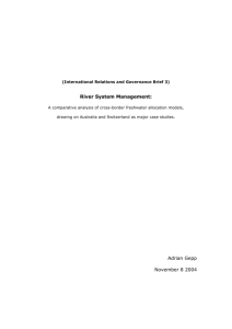 3. River System Management - International