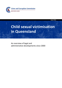 Child sexual victimisation in Queensland
