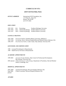 Dr. Jeff Szymanski`s CV