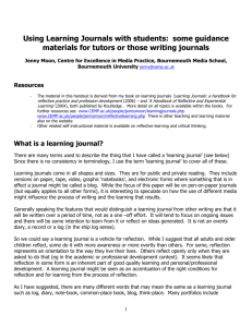 Using Learning Journals with students