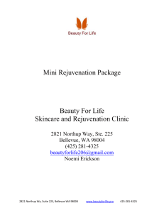 Mini Rejuvenation Package - Beauty For Life Skin Rejuvenation and
