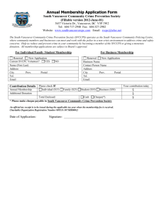 Annual Membership Application / Donation Form