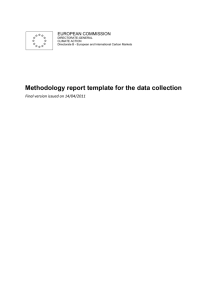 Methodology report for NIMs data collection