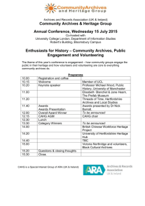 CAHG Conference Programme 2015