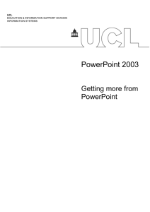 Getting more from PowerPoint