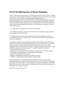 H15-5 The Mechanism of Ozone Depletion - McGraw-Hill
